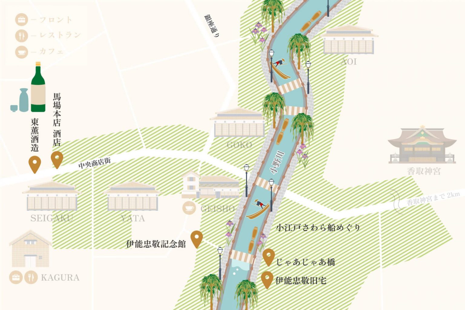 Sawara Map.pdf 佐原の歩き方 - 【公式】佐原商家町ホテル NIPPONIA|VMG HOTELS & UNIQUE VENUES